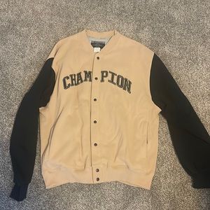 Oversized Button Up Champion Sweatshirt